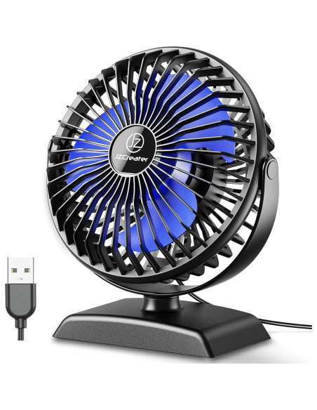 Ventilador de Escritorio JZCreater Mini USB 3 Velocidades Silencioso