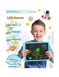 Tableta de Escritura LCD FLUESTON 10" Azul para Niños 2