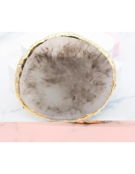 Paleta de Resina para Uñas Beautifultracy 2 Pcs Gris y Púrpura