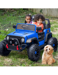 Camión Eléctrico 12V Outfunny para 2 Niños - Azul 2
