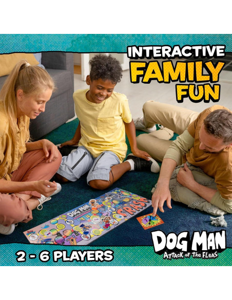 Juego de Mesa Dog Man Ataque de las Pulgas University Games