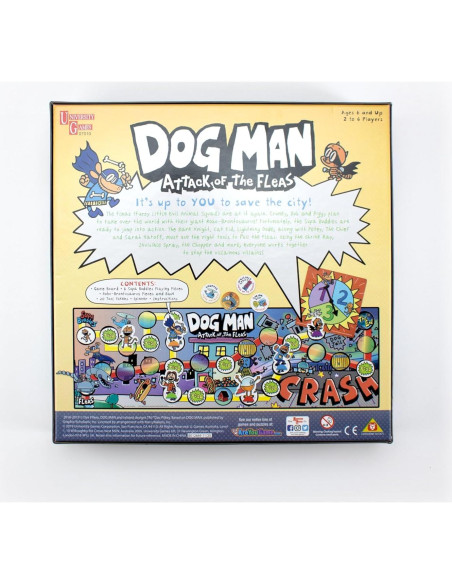 Juego de Mesa Dog Man Ataque de las Pulgas University Games