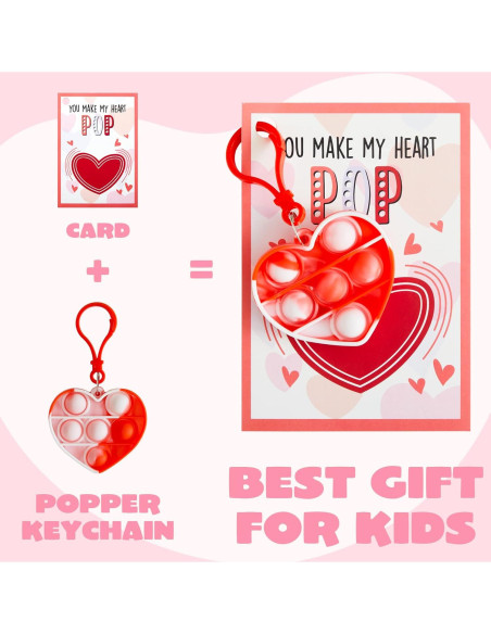 JOYIN 12 Juguetes Llave Pop Fidget Antiestrés Multicolor