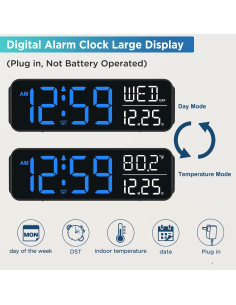 Reloj Despertador Digital Peakeep MHP6060 con USB y Alarma 2