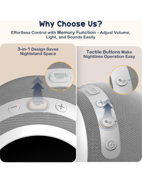 Máquina de Sonido Rohent SM01 - 25 Sonidos Relajantes