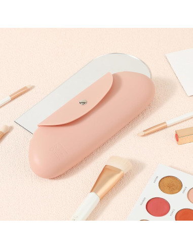 Estuche de Brochas de Maquillaje DUcare Rosa Silicona Impermeable