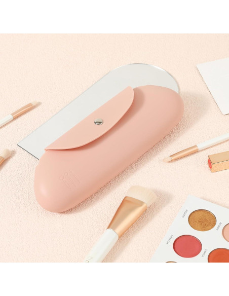 Estuche de Brochas de Maquillaje DUcare Rosa Silicona Impermeable Estuche de Brochas de Maquillaje DUcare Rosa Silicona Impermeable