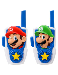 Walkie Talkies Super Mario eKids para Niños - Rango 228m