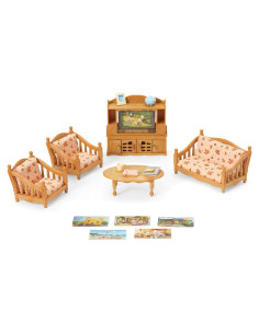 Conjunto de Sala de Estar Calico Critters - Muebles 26 Piezas