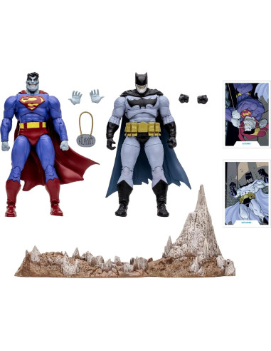 Figuras de acción McFarlane Toys Bizarro y Batzarro 2pk 7"