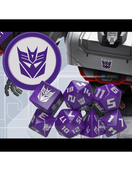 Conjunto de Dados Decepticon Transformers - 8 Piezas - Estudio de Juegos Renegado