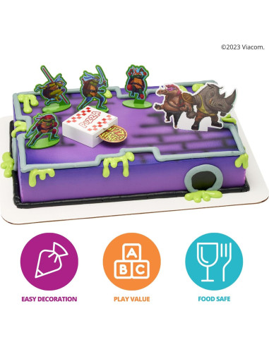 Adorno de Pastel DecoSet Tortugas Ninja 6 Piezas
