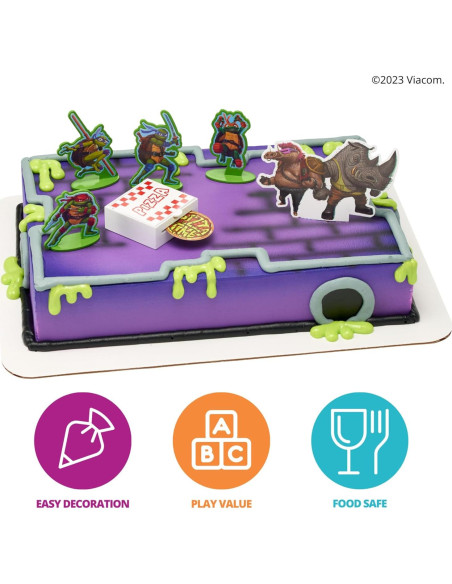 Adorno de Pastel DecoSet Tortugas Ninja 6 Piezas