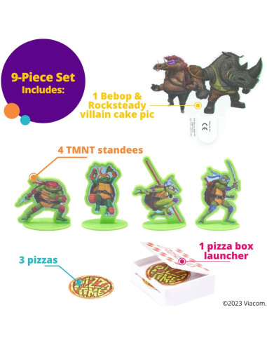 Adorno de Pastel DecoSet Tortugas Ninja 6 Piezas