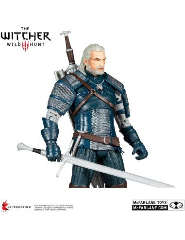 Figura de Acción McFarlane Toys Geralt de Rivia 7" Armadura Víbora