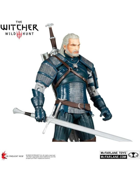 Figura de Acción McFarlane Toys Geralt de Rivia 7" Armadura Víbora