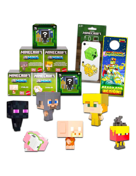 Conjunto de Mini Figuras Minecraft UPD 6 Personajes 2.54cm