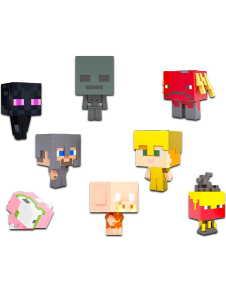 Conjunto de Mini Figuras Minecraft UPD 6 Personajes 2.54cm