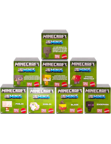 Conjunto de Mini Figuras Minecraft UPD 6 Personajes 2.54cm