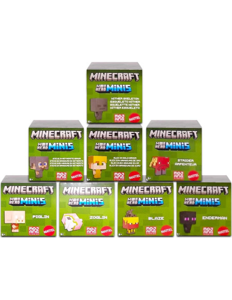 Conjunto de Mini Figuras Minecraft UPD 6 Personajes 2.54cm