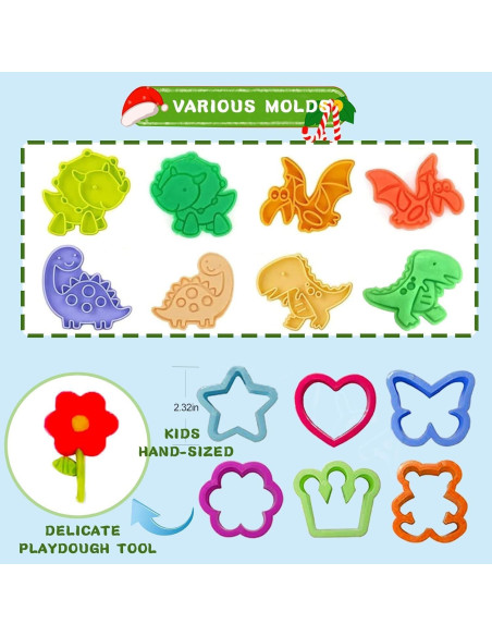 Set de Herramientas de Masa Jaeespon para Niños 3+