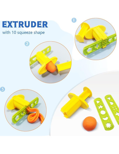 Set de Herramientas de Masa Jaeespon para Niños 3+