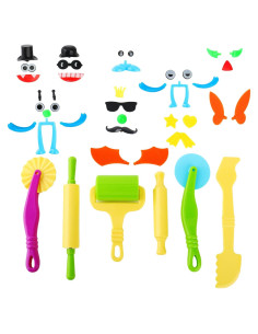 Juego de Herramientas de Arcilla Inxens 43 Pzs para Niños 2-4 Años