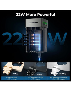 Grabador Láser Creality Falcon 2 22W CNC para Metal y Madera 2