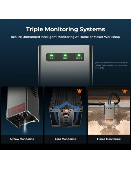 Grabador Láser Creality Falcon 2 22W CNC para Metal y Madera