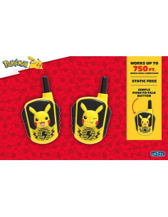 Walkie Talkies eKids Pokémon para Niños - Rango 152.4m 2