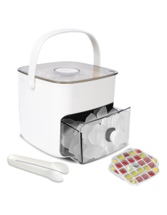 Bandeja de Hielo Wiki Jooy con Tapa y Contenedor Blanco