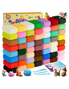 Arcilla Secada al Aire Artpar A56 56 Colores Kit para Niños