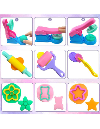 Juego de Herramientas de Plastilina iShyan 36 Piezas Educativas