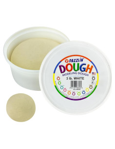 Masa de Modelar Hygloss Dazzlin 1,36 kg Blanca No Tóxica