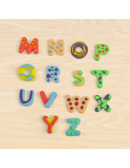 Play-Doh Fundamentos Letras 26 Sellos y 6 Latas Multicolor