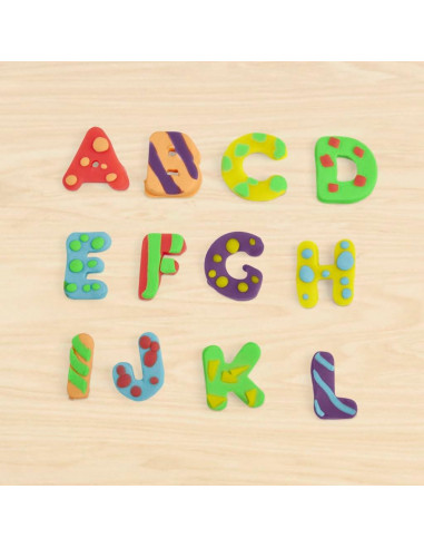 Play-Doh Fundamentos Letras 26 Sellos y 6 Latas Multicolor