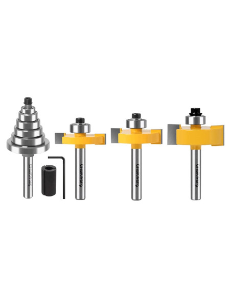 Juego de Fresas de Rebaje CHoiKWong 1/4" Mango Carburo