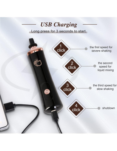 Agitador Eléctrico de Pegamento para Pestañas Eenten USB