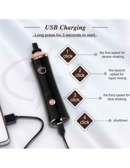 Agitador Eléctrico de Pegamento para Pestañas Eenten USB