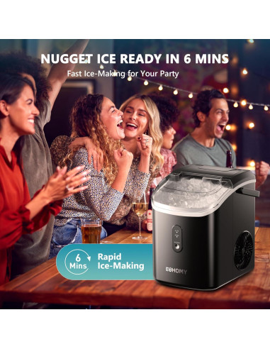 Fabricante de Hielo Tipo Nugget EUHOMY IM-12S-HM 15.88 kg/día