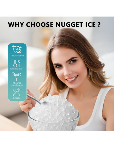 Fabricante de Hielo Tipo Nugget EUHOMY IM-12S-HM 15.88 kg/día