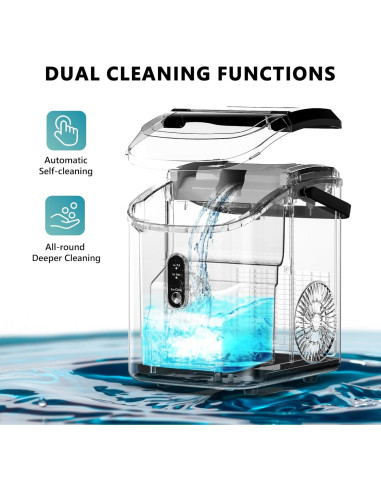 Fabricante de Hielo Tipo Nugget EUHOMY IM-12S-HM 15.88 kg/día