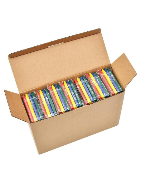 Crayones Madisi a Granel 600 Unidades 4 Colores