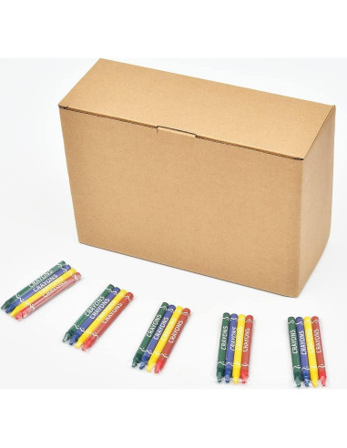 Crayones Madisi a Granel 600 Unidades 4 Colores