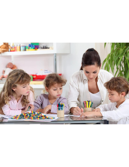 Crayones Madisi a Granel 600 Unidades 4 Colores