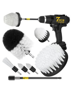 Holikme Kit de Cepillos para Taladro - 7 Accesorios de Limpieza