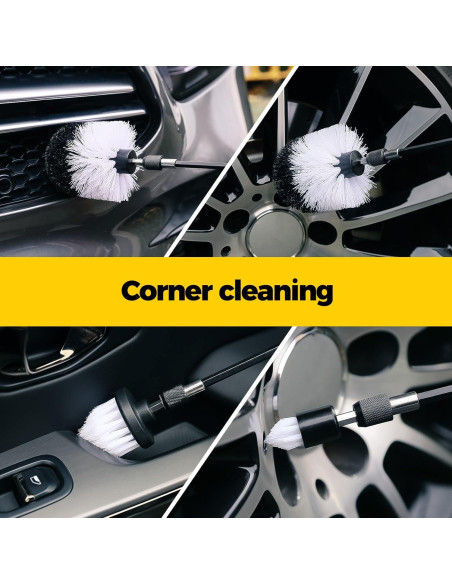 Holikme Kit de Cepillos para Taladro - 7 Accesorios de Limpieza