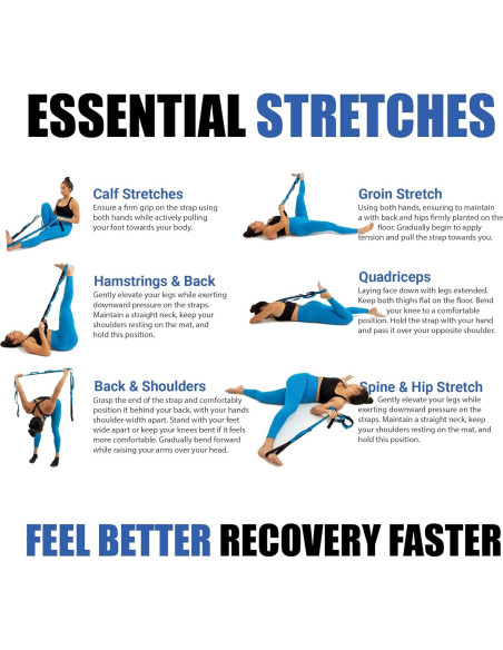 Correa de Estiramiento KNEE SLED 203 cm para Terapia