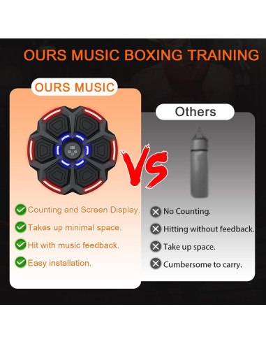 Máquina de Boxeo Musical ERKEQN MBT-06 con Guantes
