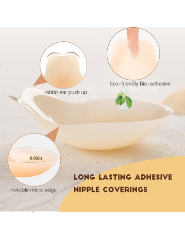 Cubiertas de Pezón DEPOVOR Medianas Silicona Invisibles